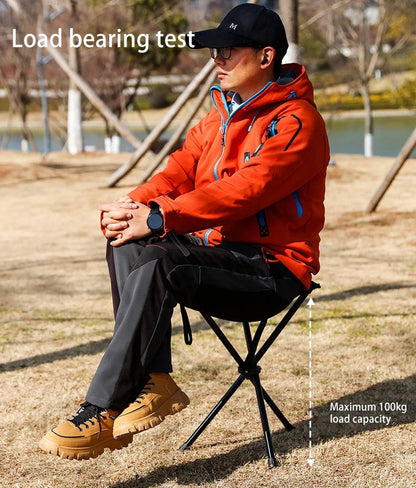 Cane with Stool Folding Aluminum Alloy for Hiking Elderly Non-Slip Cane with Seat Non-Slip Outdoor Furniture with LED Light